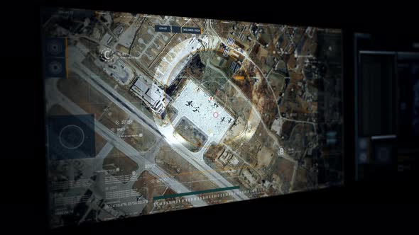 Khmeimim Air Base Satellite Camera View. War Planes detected. Syria. Technology.