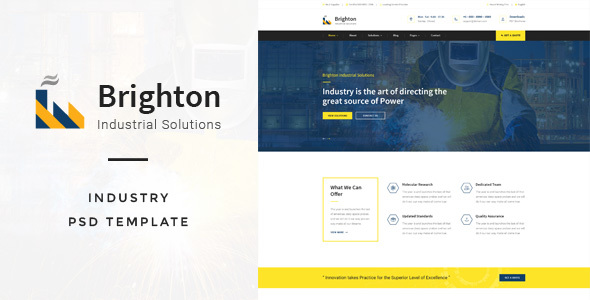 Brighton : Industry PSD Template