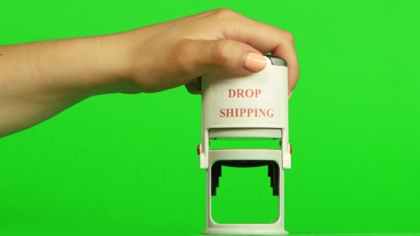 White Stamp Drop Shipping. . Green Screen