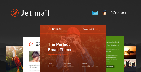 Jet mail - Responsive E-mail Template + Online Access