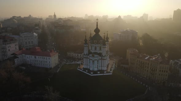 Aerial View From a Drone of St