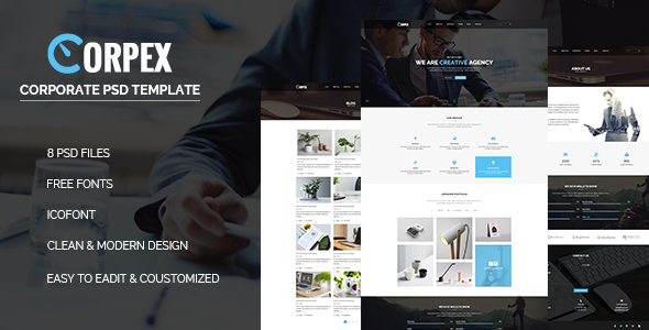 Corpex - Corporate PSD Template