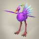 Game Ready Fantasy Bird Ibis - 3DOcean Item for Sale