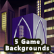 5 Platformer City Game Backgrounds - Parallax & Stackable - GraphicRiver Item for Sale