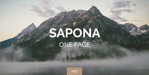 Sapona - One Page PSD