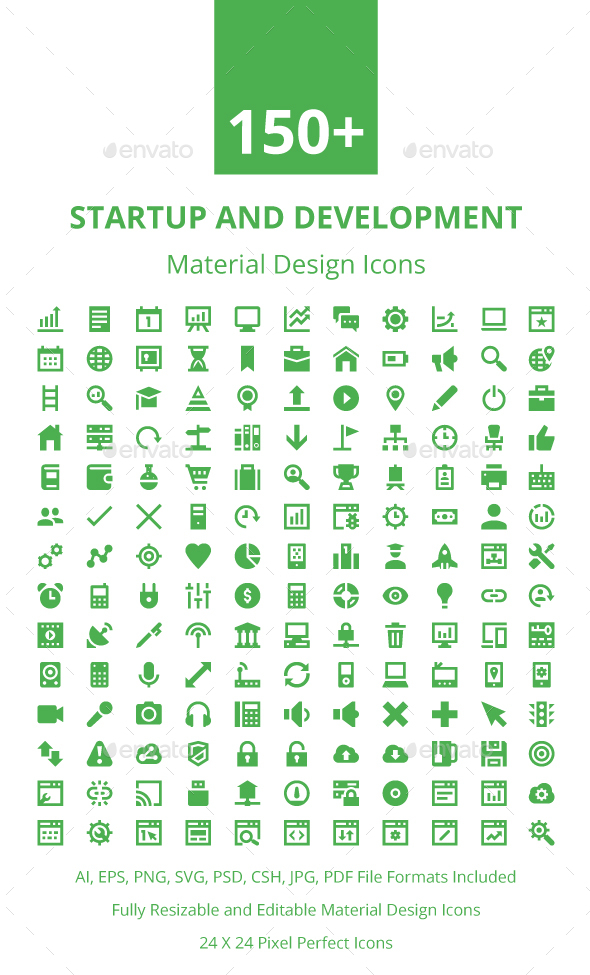 150+ Startup and Development Icons