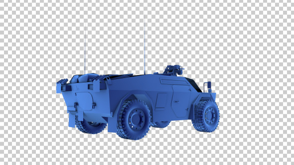 Fennek Armed Vehicle - 3d Outline
