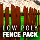 Low Poly Fence Pack - 3DOcean Item for Sale