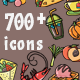 700 Food Cooking Hand Drawn Icons - GraphicRiver Item for Sale