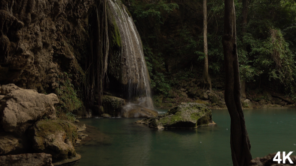 Waterfall In Rain Forest