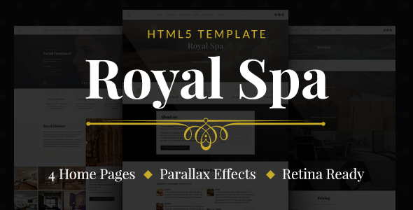 Royal Spa — Luxury Hotel & Spa HTML5 Template
