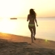 The Girl Is Running To The Sea.  - VideoHive Item for Sale