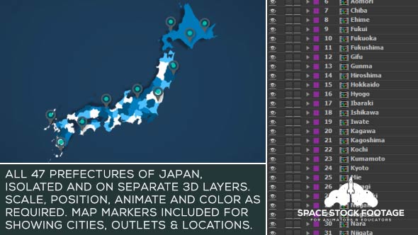 Japan Map Kit