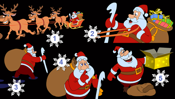 Animated Scenes With Santa Claus alt