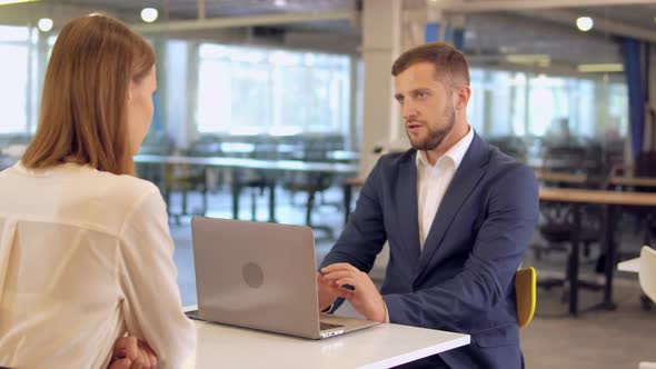 Business Meeting in Modern Office