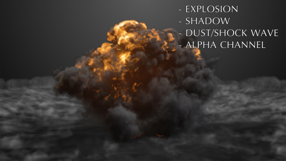Explosion With Dust Shock Wave
