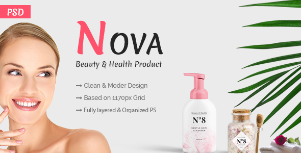 Nova - Single product PSD Template