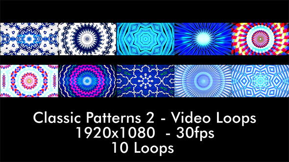 Classic Patterns 2 - Video Loops