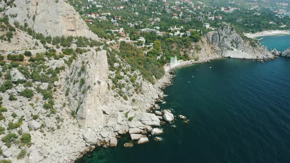 Aerial Fly Around Krylo Lebedya  Swan Wing