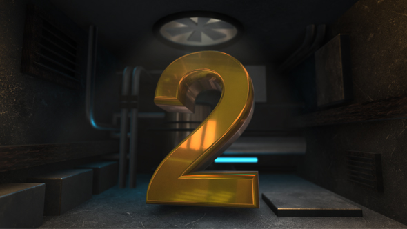 Underground 3D Countdown and Text
