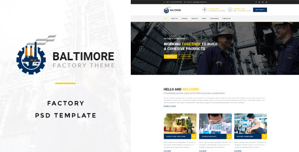 Baltimore : Factory PSD Template