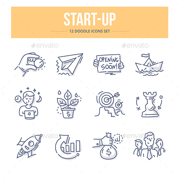 Start-Up Doodle Icons