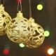 Openwork Gold Balls On a Christmas Tree - VideoHive Item for Sale