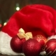 Hat Of Santa Claus And Christmas Tree Decorations - VideoHive Item for Sale