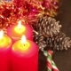 Three Burning Christmas Candles - VideoHive Item for Sale