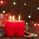 Three Burning Christmas Candles - VideoHive Item for Sale