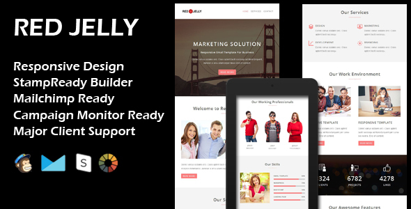 RED JELLY - Multipurpose Responsive Email Template