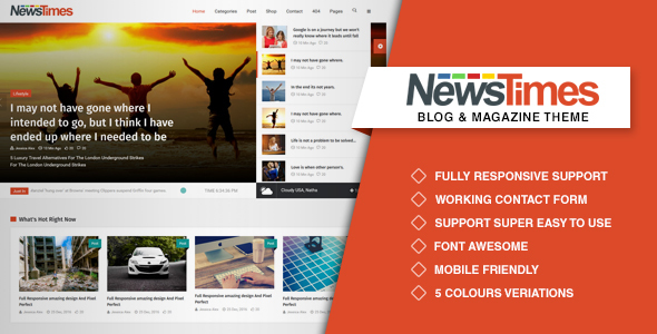 NewsTimes- A News and Magazine Template