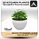 Basil Pot 3D - 3DOcean Item for Sale
