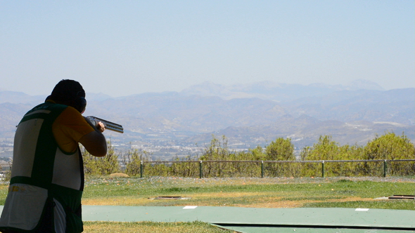 Aiming and Firing Skeet