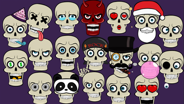 Cartoon Skull emoji