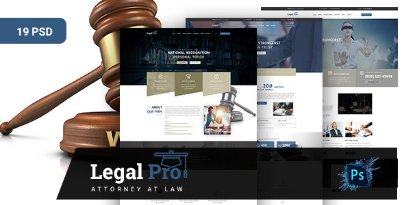 Legalpro -PSD Template for Law Firm, Lawyer and Attorney 