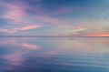 beautiful sunset over lake, simple wallpaper background - PhotoDune Item for Sale