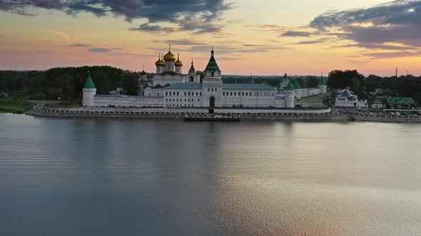 Ipatievsky Monastery in Kostroma at Sunset Russia