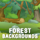 6 Season Forest Game Backgrounds - Parallax and Tileable - GraphicRiver Item for Sale