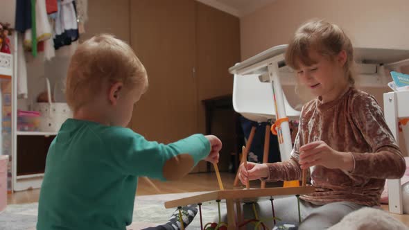 Brother And Sister Drumming