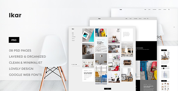 Ikar - Blog/Magazine PSD Template