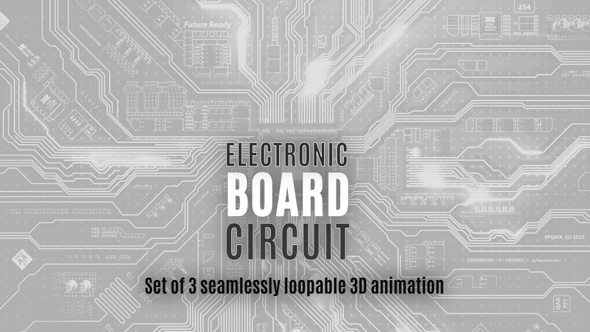 Concept of Moving Electrons on the Motherboard Circuit