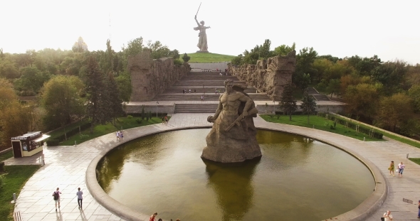 Volgograd. Mamayev Kurgan.The Motherland