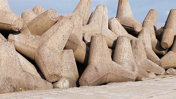 Concrete Breakwater View