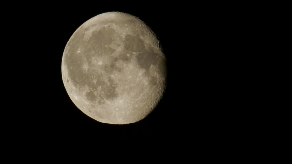 Moon. Waning Gibbous