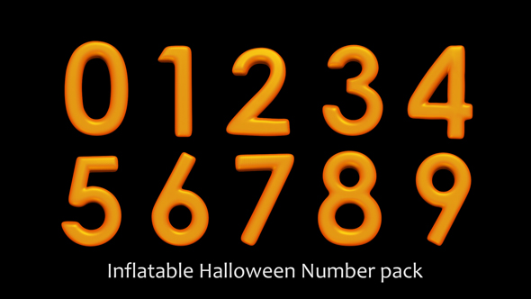 Inflatable Halloween Number Pack