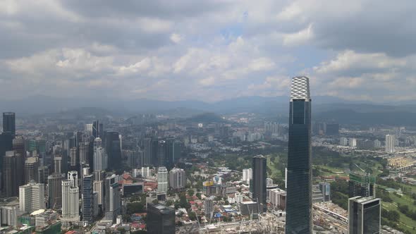 View of Kuala Lumpur City Centre and one of the landmarks in Kuala Lumpur