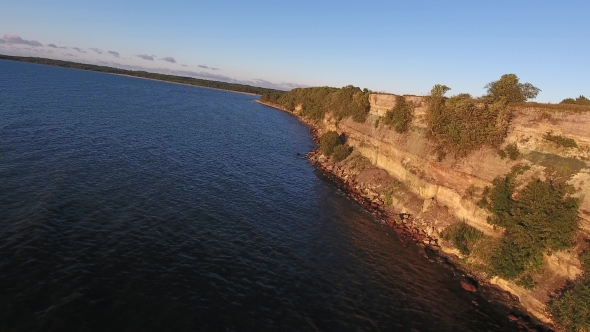 Aerial View To Cliff And Baltic Sea In Estonia 3