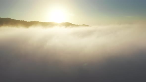 Beautiful Nature Aerial Above Prestige Houses on Hills Scenic Malibu Landscape