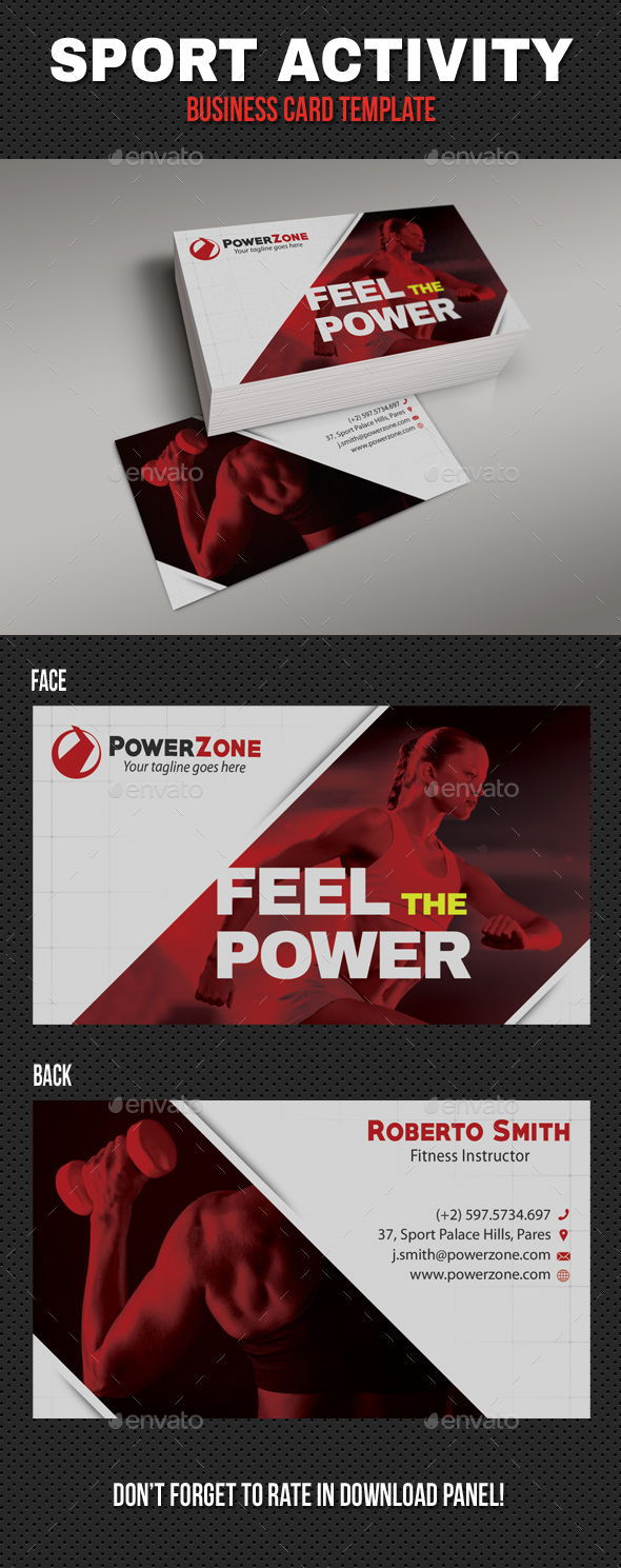 Sport Business Card Templates Designs From Graphicriver